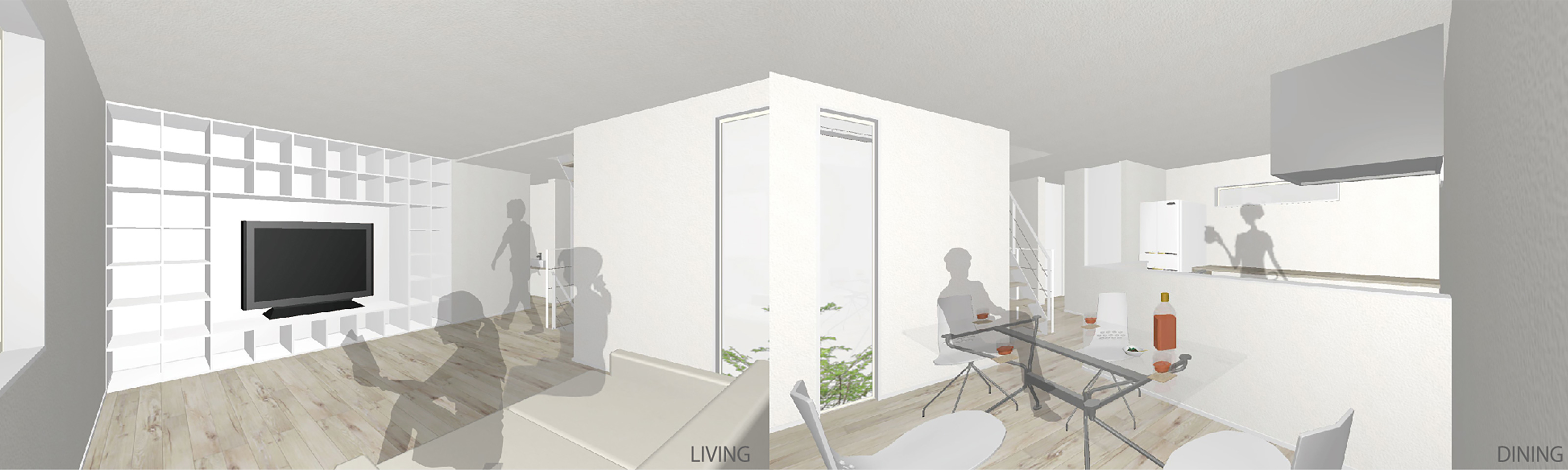 Living and dining