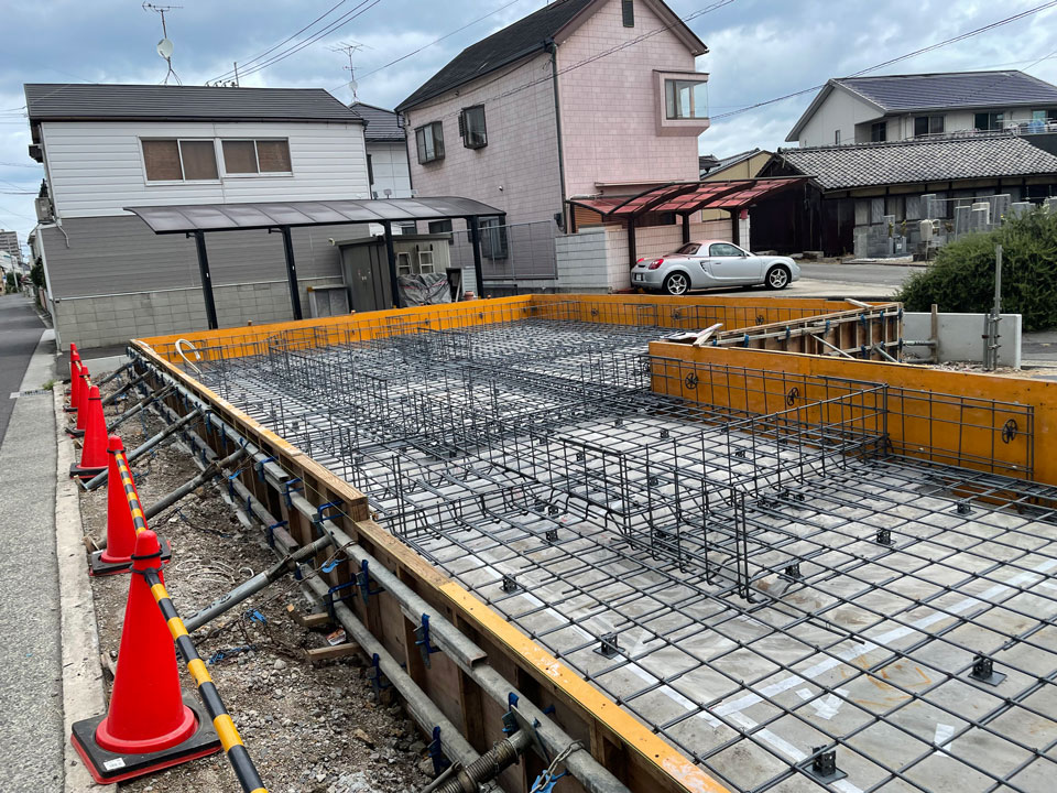 香川県高松市桜町の家の配筋検査