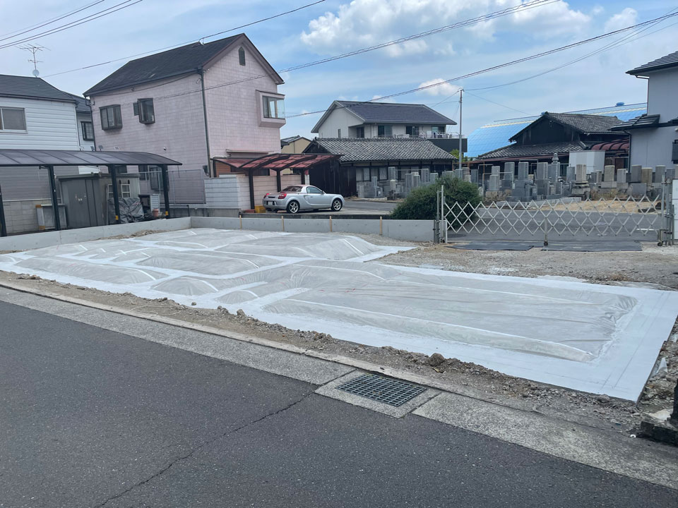 香川県高松市の捨てコン打設・墨出し